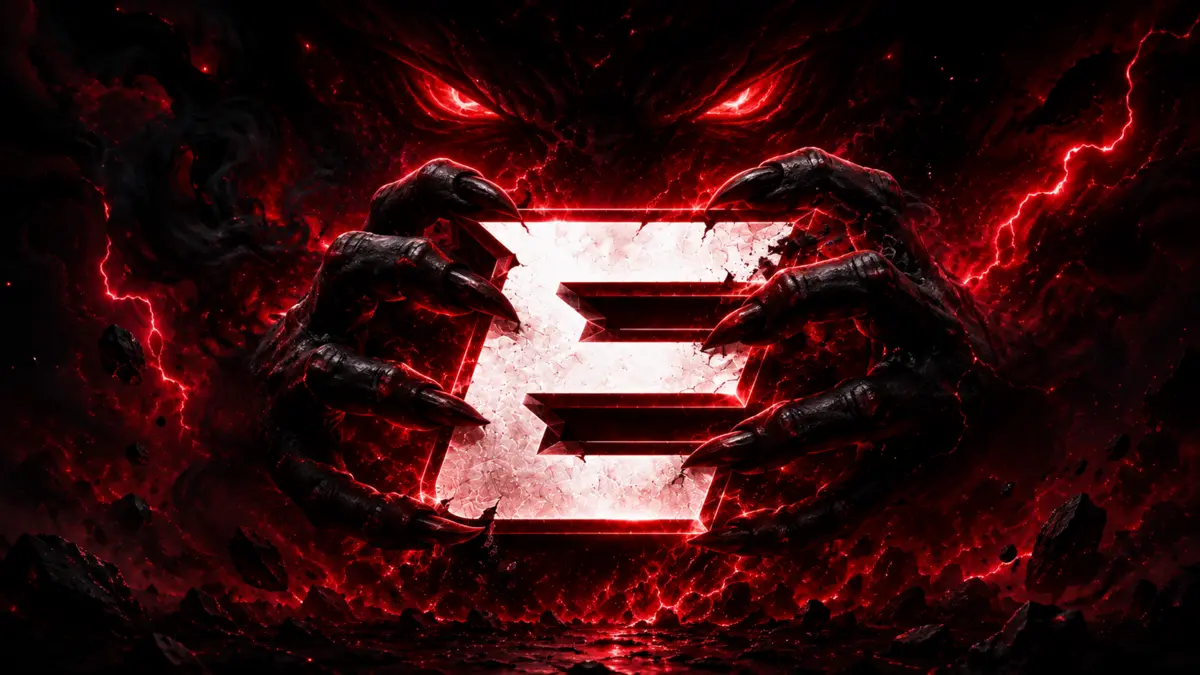 The Entity red and black EROZA PC wallpaper preview